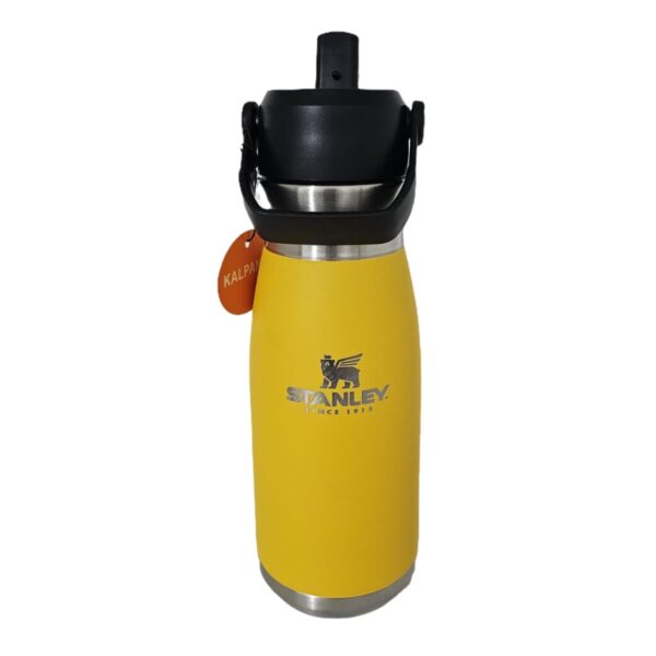 Botella Térmica flip Kalpana Acero Inoxidable Color Amarillo