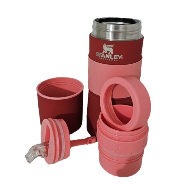 Mate Listo Romax  Termo Autocebante Acero Inoxidable Color Rosa