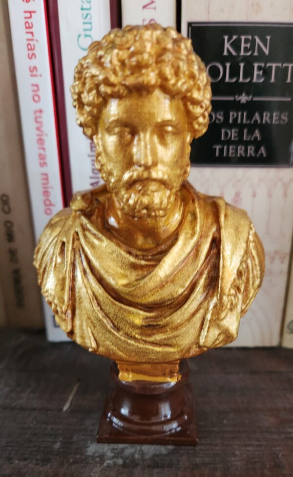 Busto de Marco Aurelio Simil Bronce antiguo